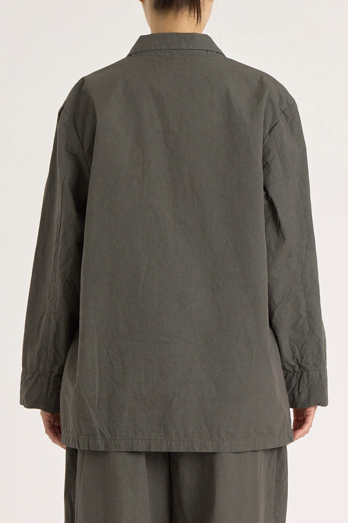CRINKLED BLAZER / DK. GREY / CC-WB05