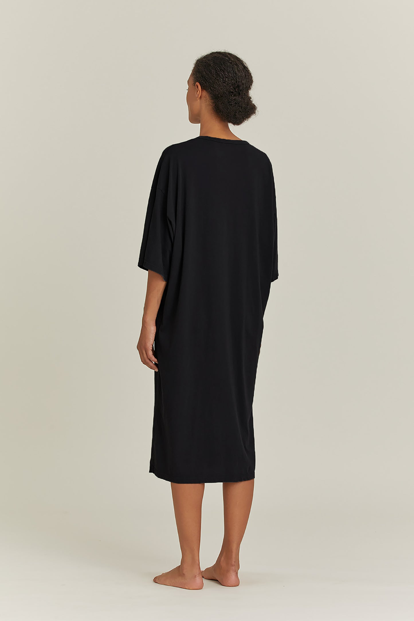 ONLINE EXCLUSIVE ORGANIC TEE DRESS / BLACK