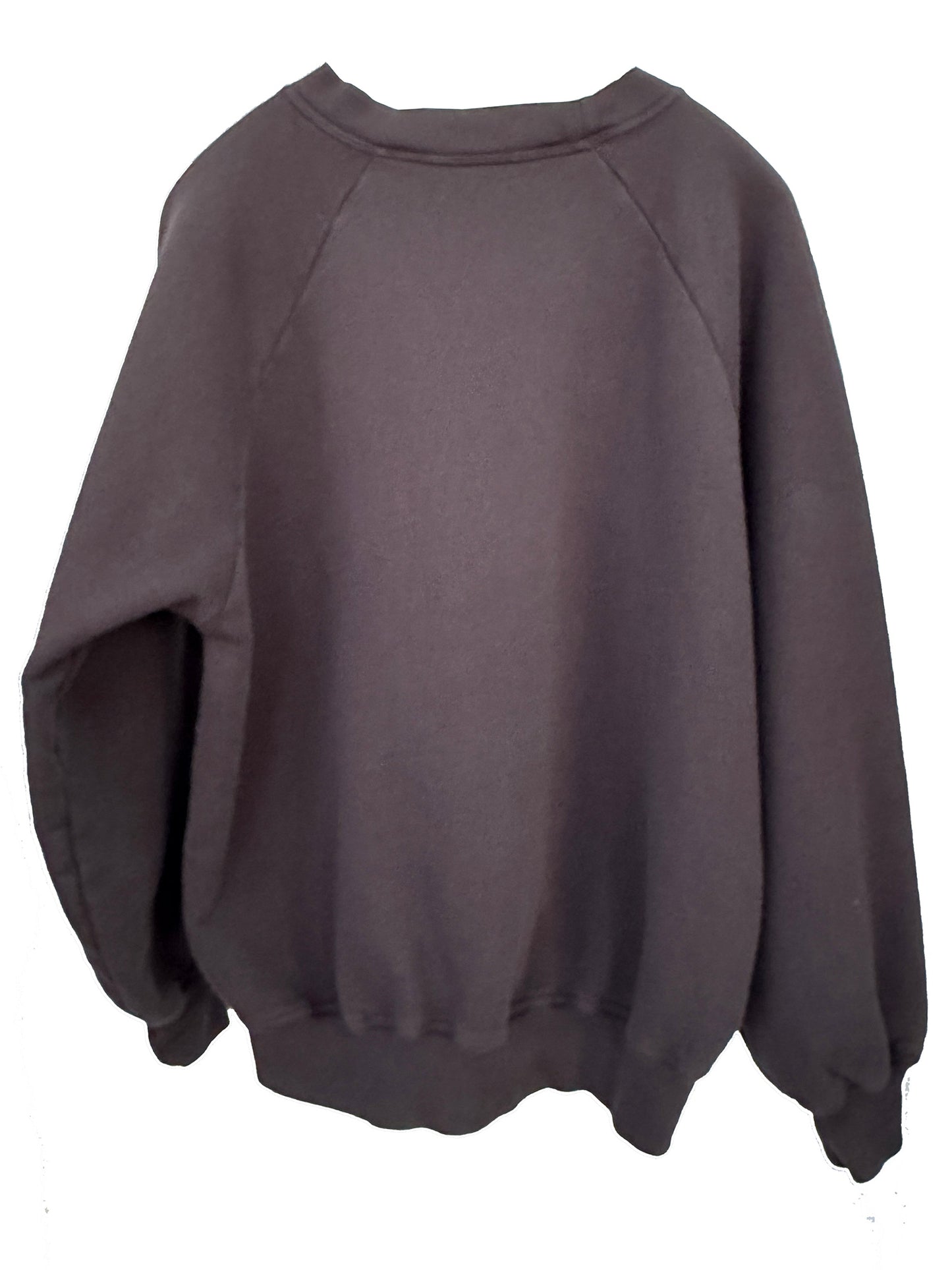 COTTON CASHMERE RAGLAN SWEATSHIRT / BLACK