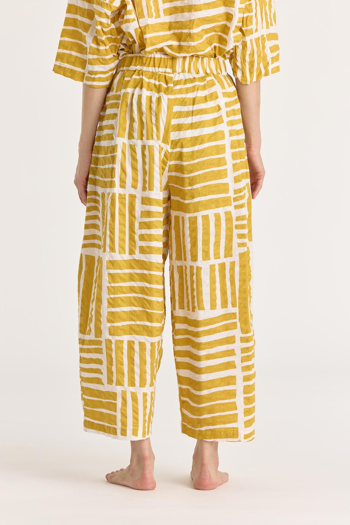 WIDE PANTS / PRINT GOLD