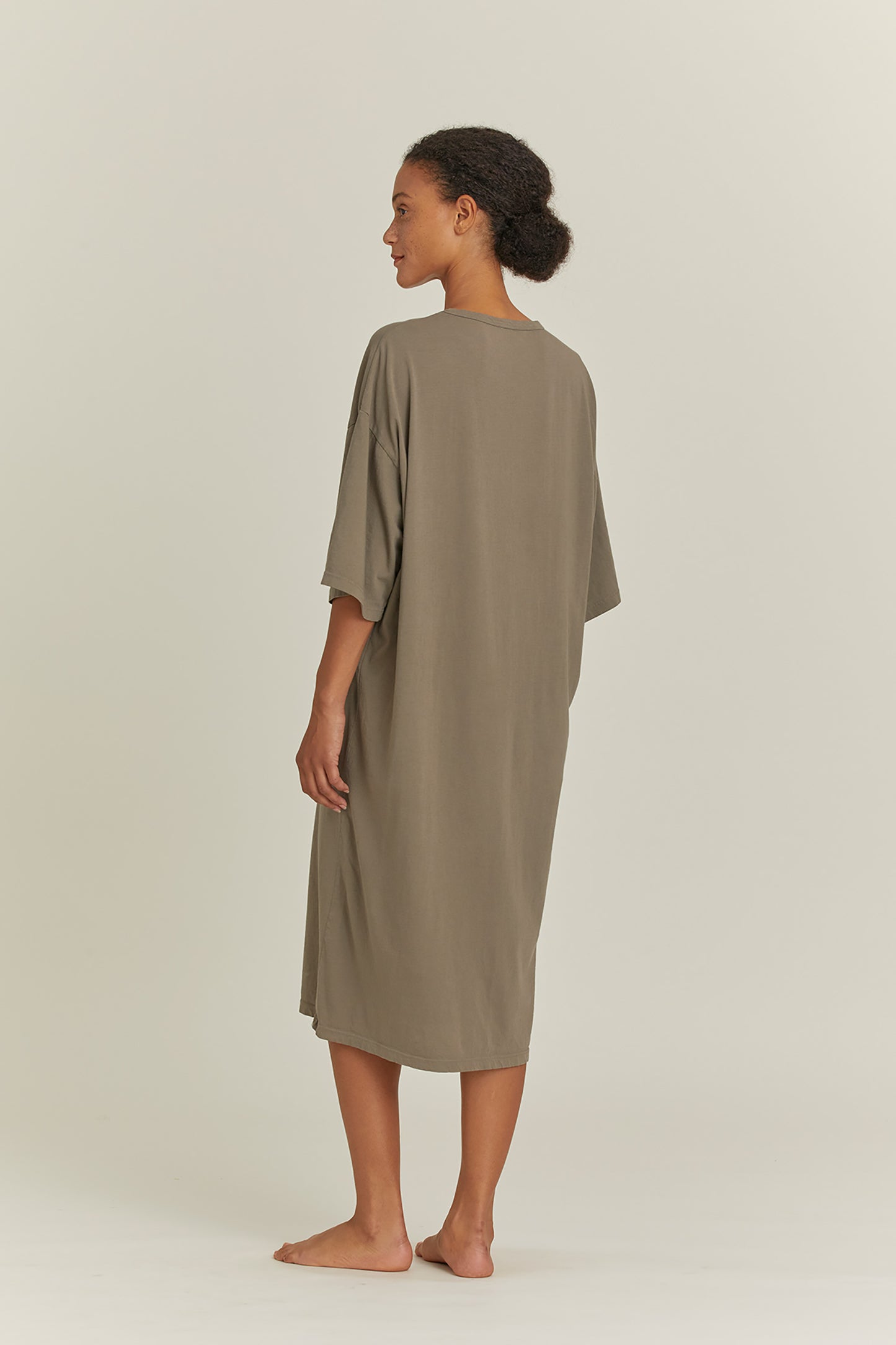 ONLINE EXCLUSIVE ORGANIC DRESS / STONE