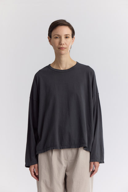 LOOSE L/S TEE / DK. GREY / OR-LT10
