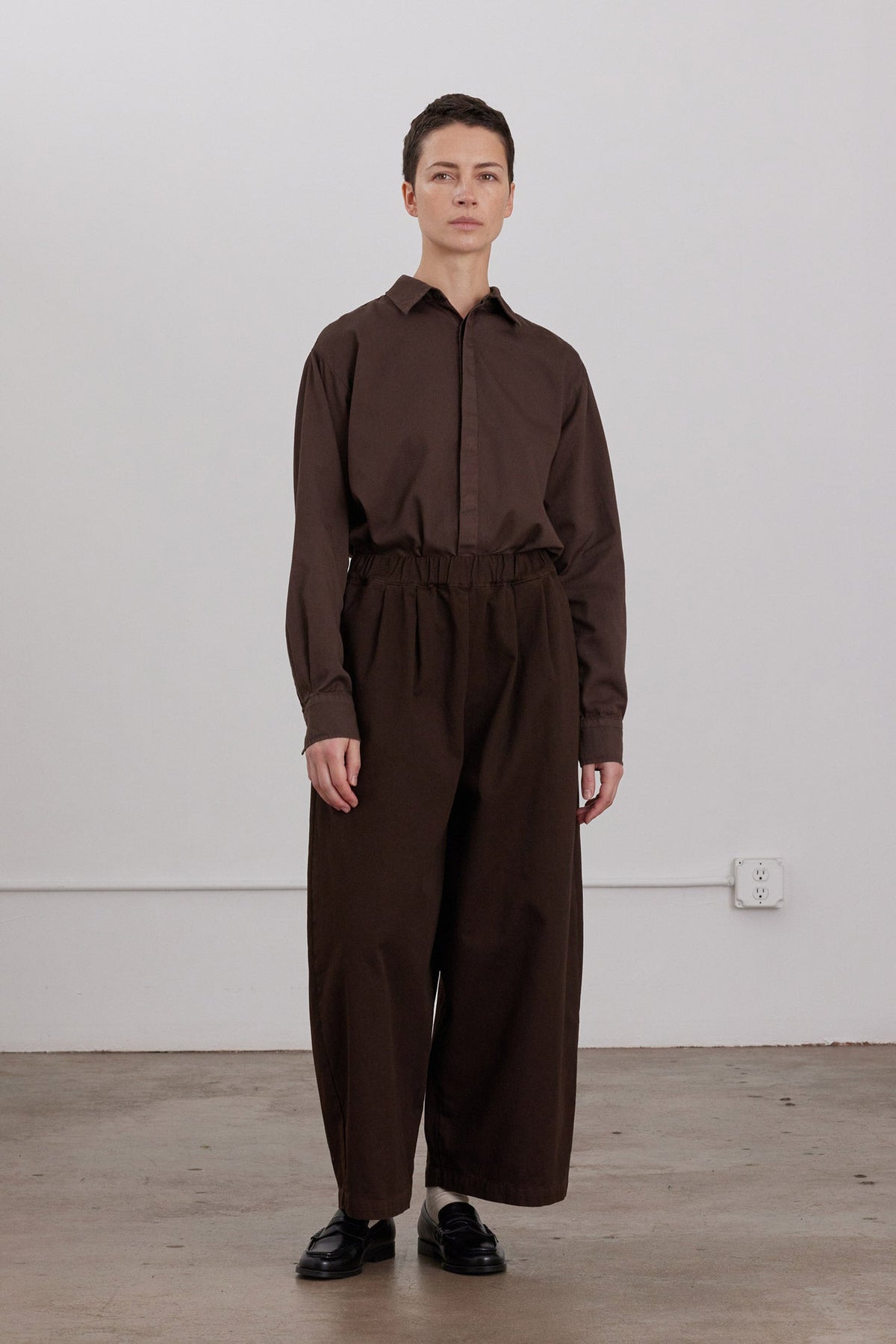 WIDE PANTS / DK. CACAO