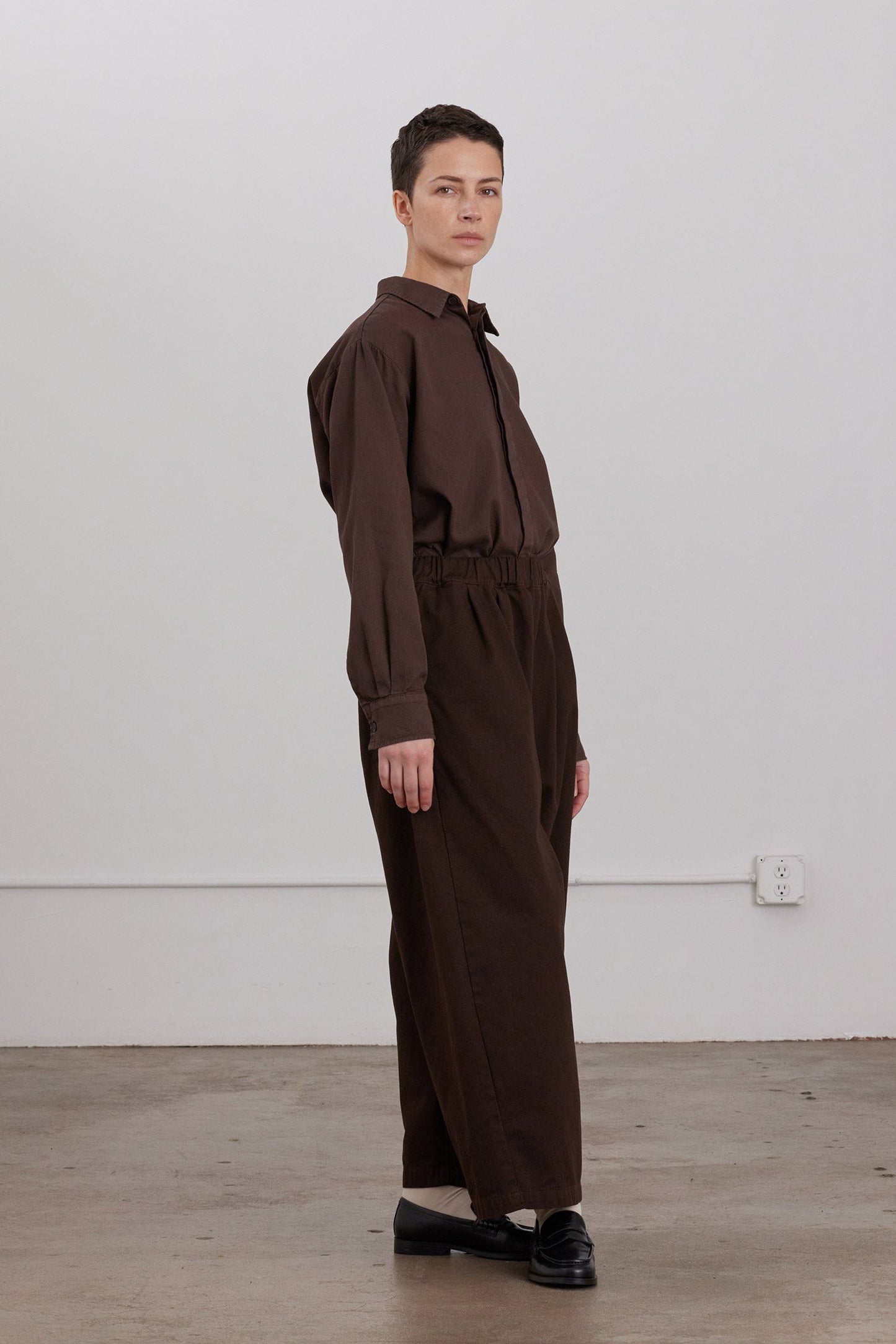 WIDE PANTS / DK. CACAO