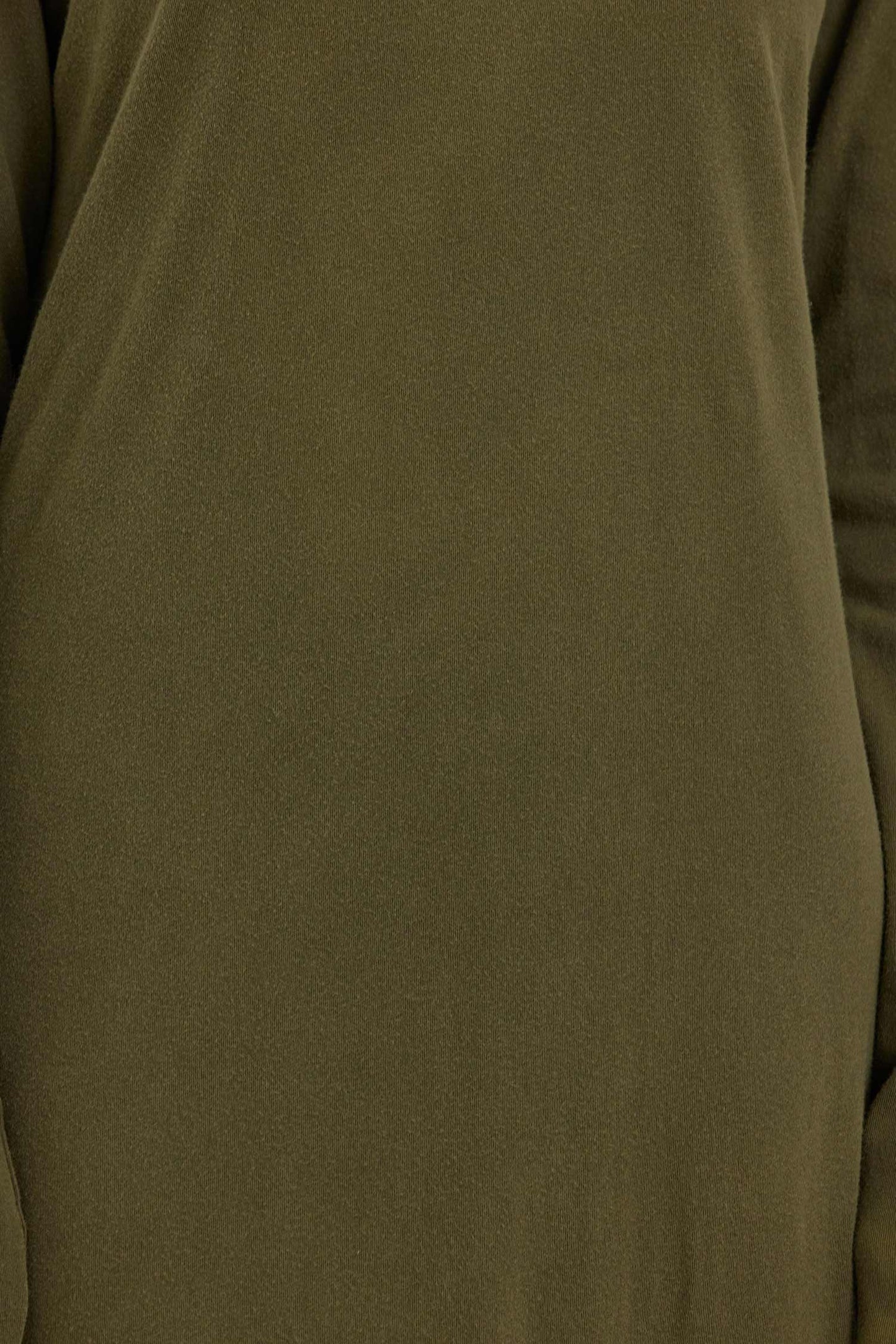 ORGANIC COTTON LOOSE FIT LONG SLEEVE / ARMY