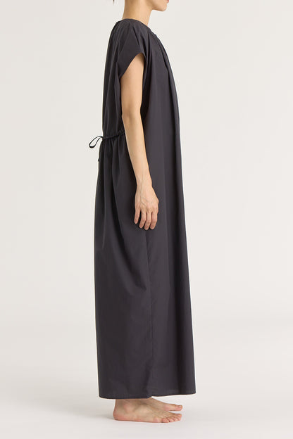 SHIRRED JUMPSUITS / BLACK