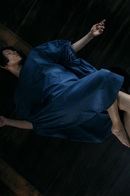 TEAR DROP DRESS / BLUE