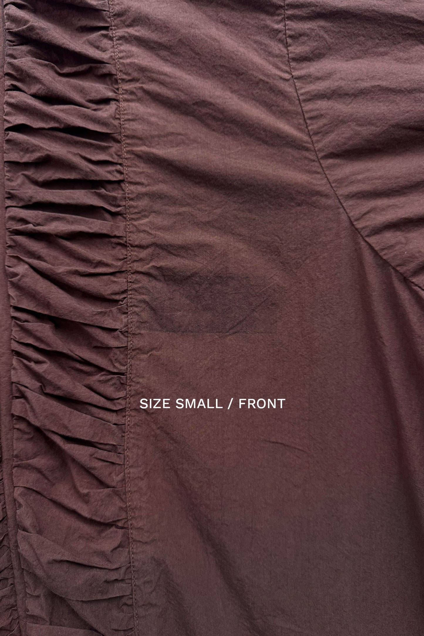 RUFFLED DRESS / CACAO / CK-FRD06