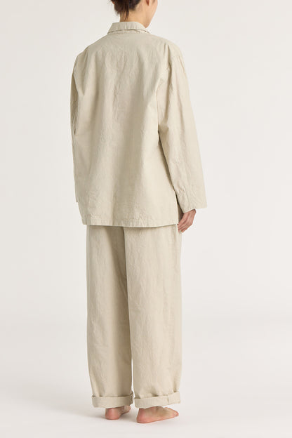 CRINKLED BLAZER / STONE