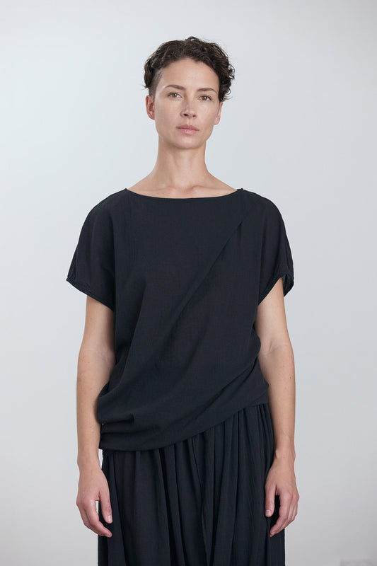 ASYMMETRIC TOP / SUMI BLACK