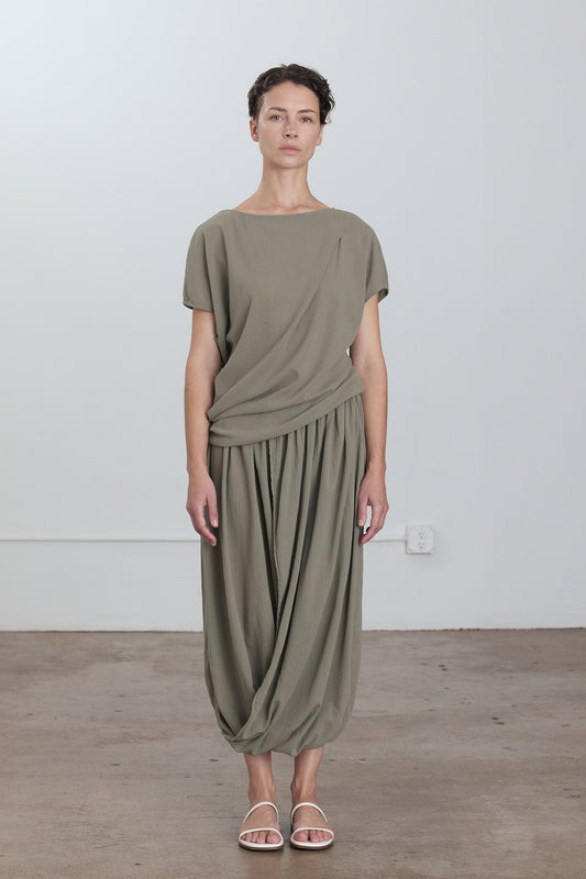 GREEK COLUMN SKIRT / CEMENT