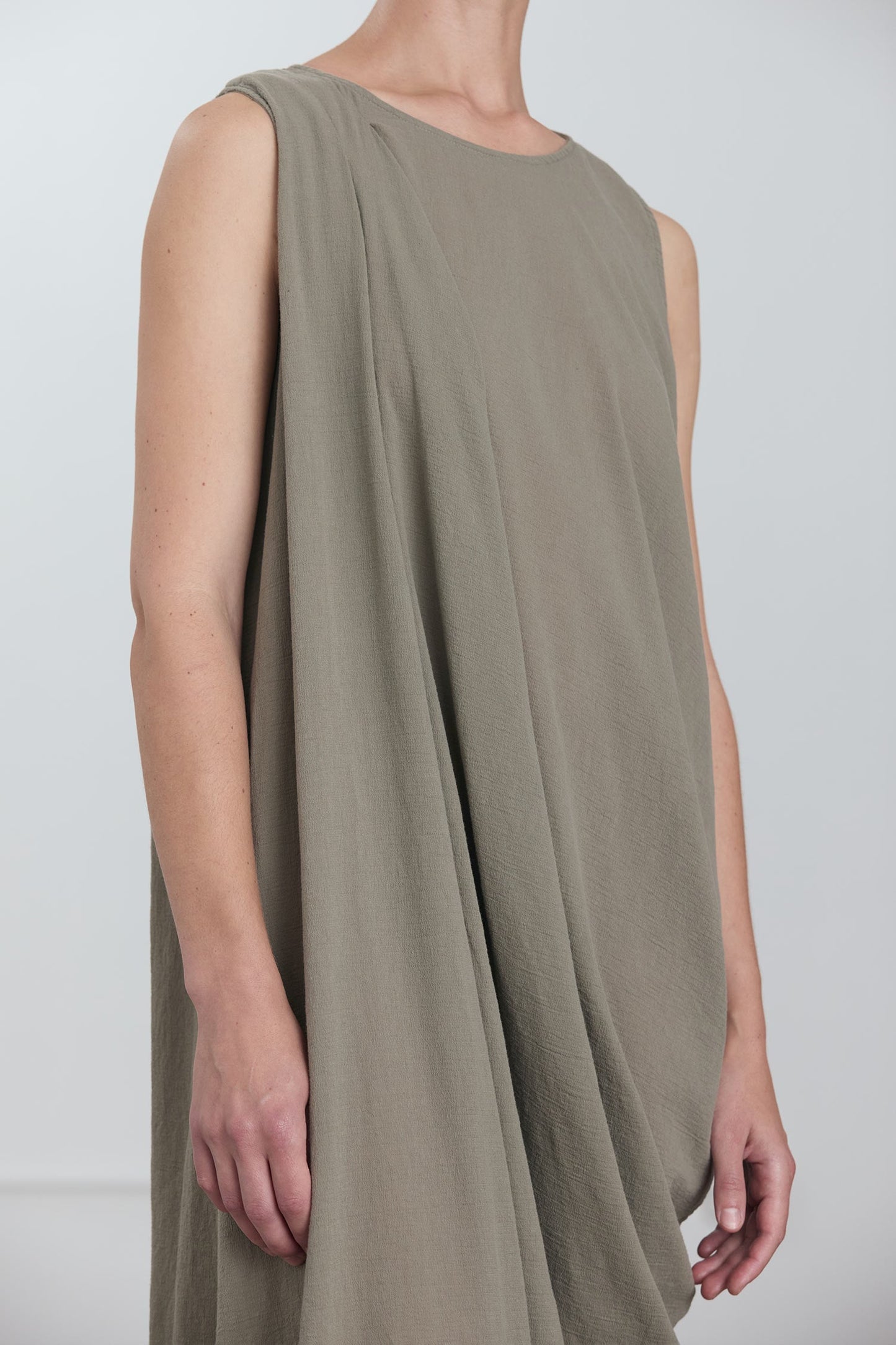GREEK COLUMN DRESS / CEMENT