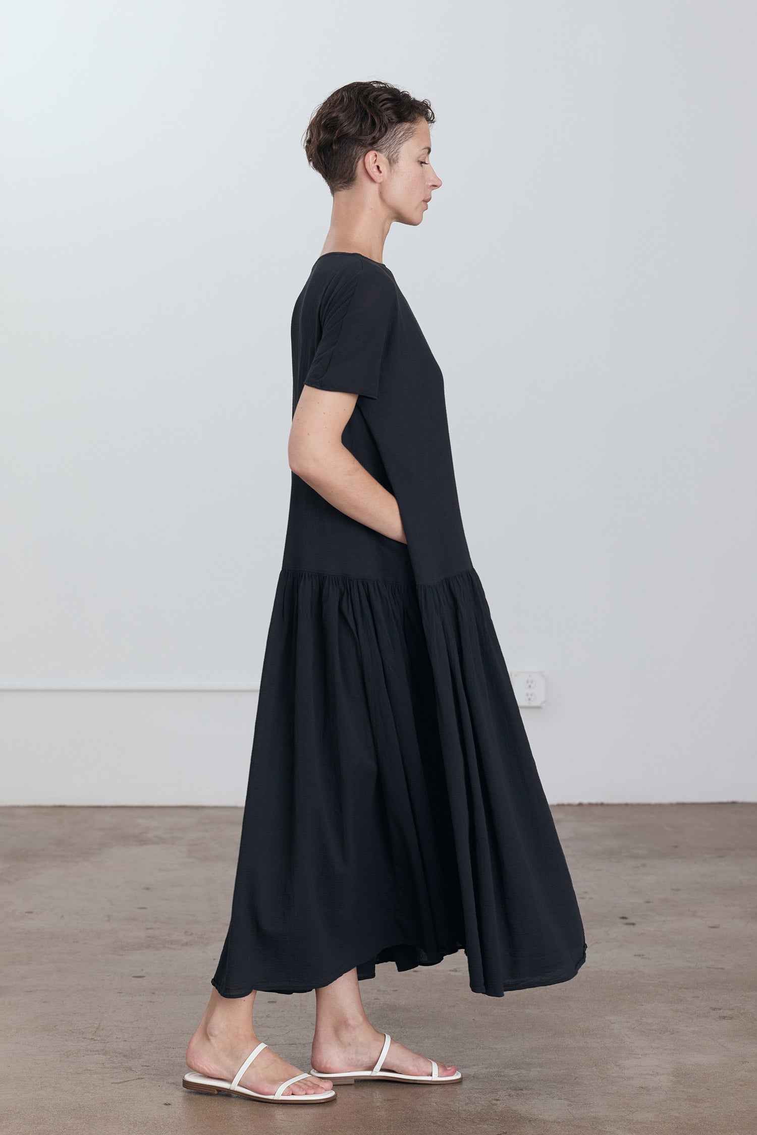 black crane dress Kite / Steel soft fabric On Sale | Black Crane