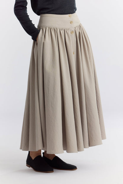 CIRCULAR SKIRT / CEMENT / CK-FBK04