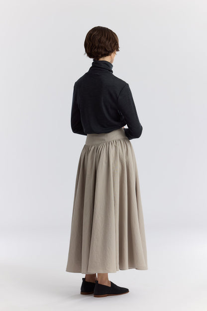 CIRCULAR SKIRT / CEMENT / CK-FBK04