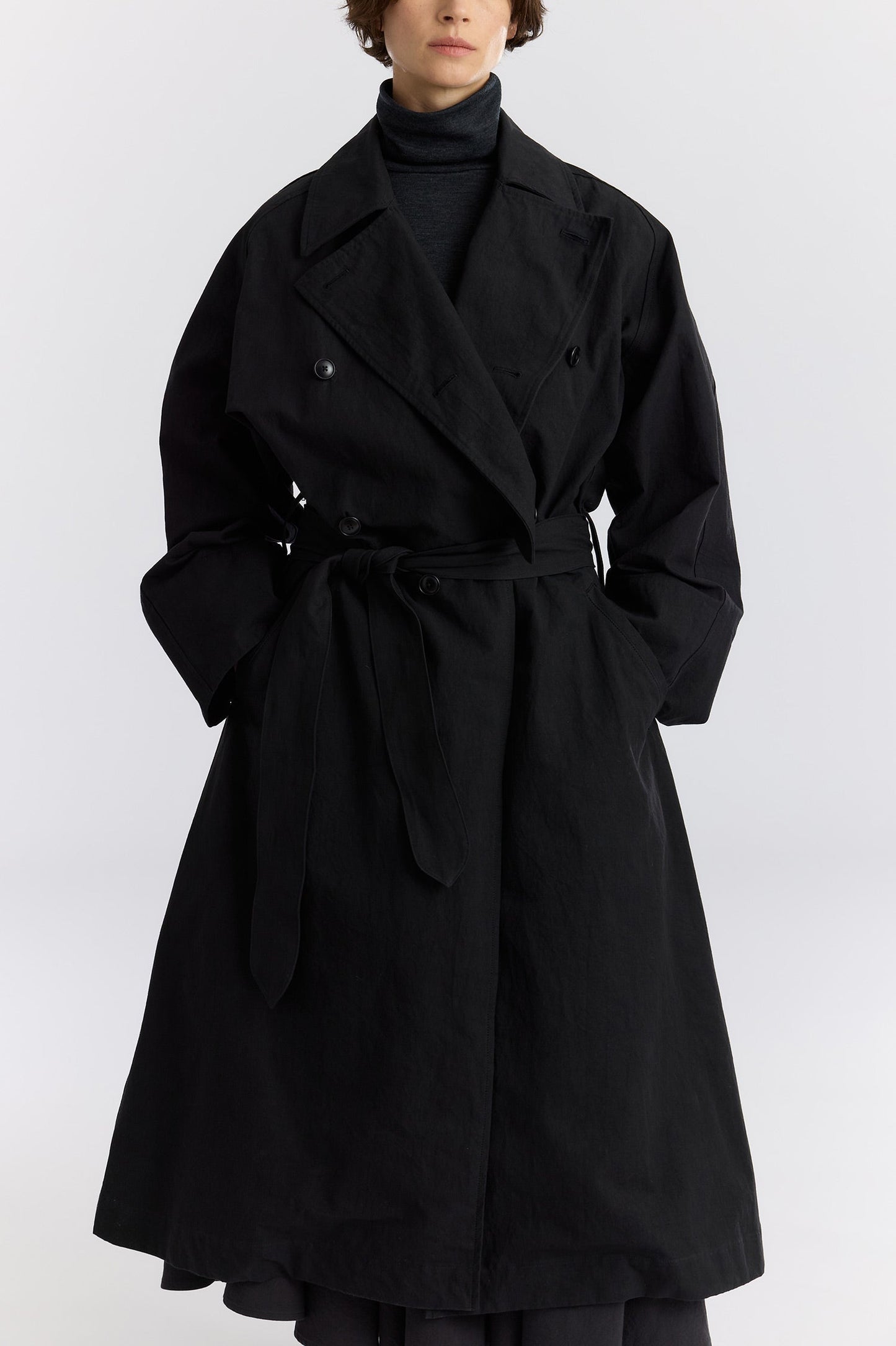 LONG COAT / BLACK