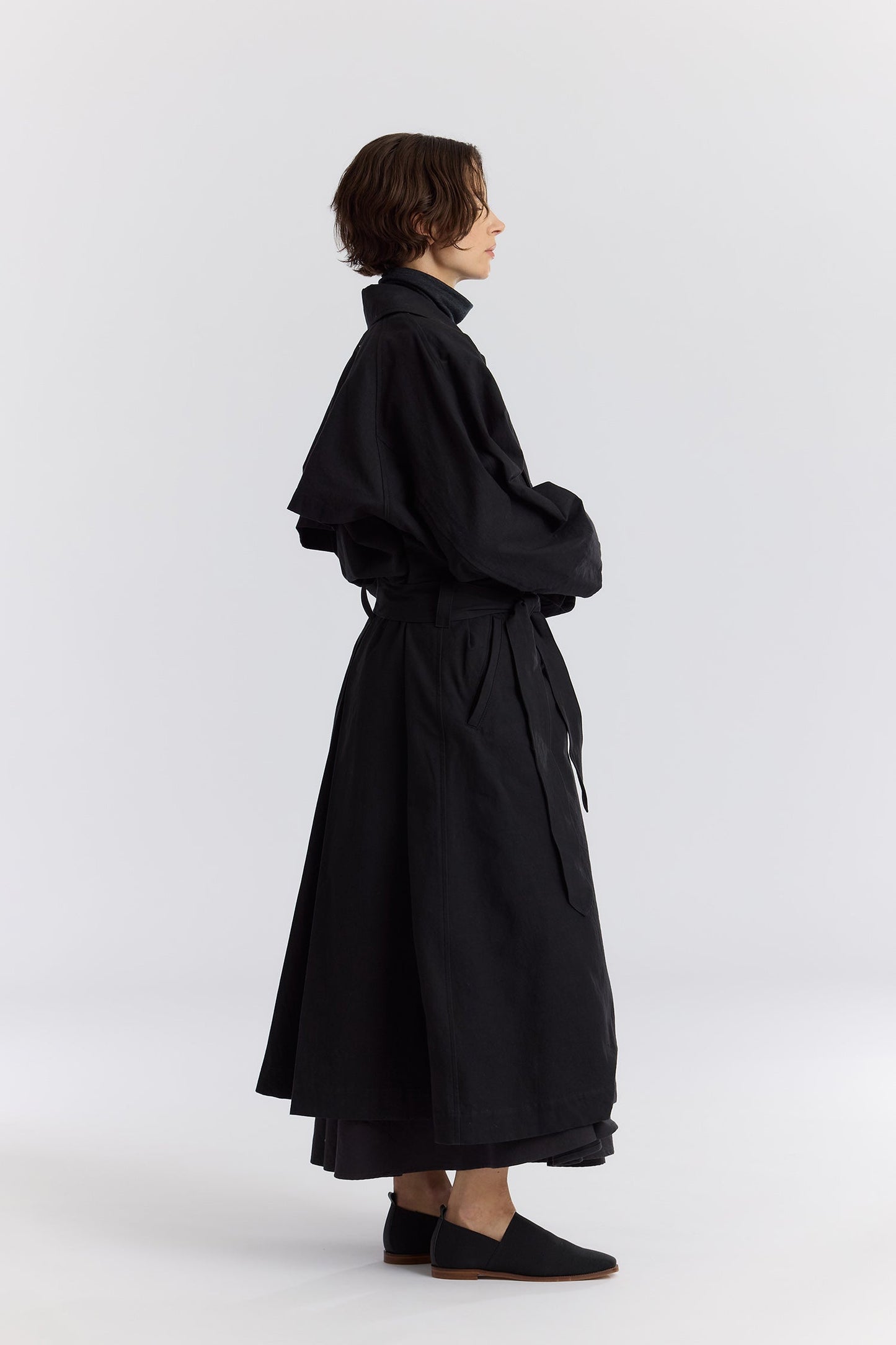 LONG COAT / BLACK