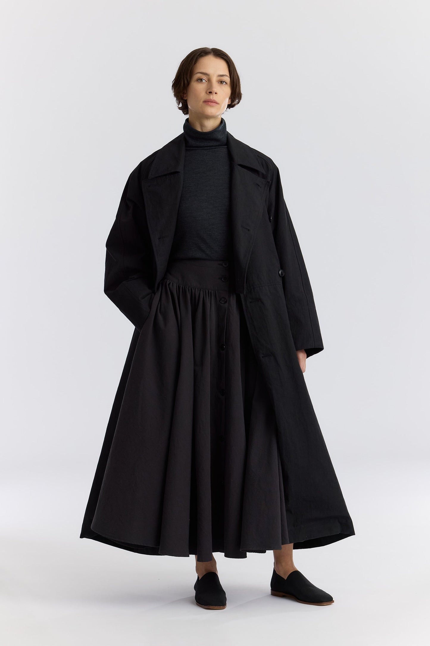 LONG COAT / BLACK