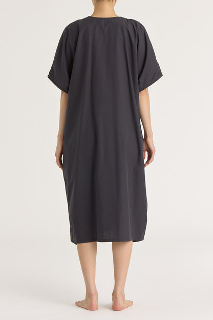 RUCHED DRESS / BLACK / C-RD02
