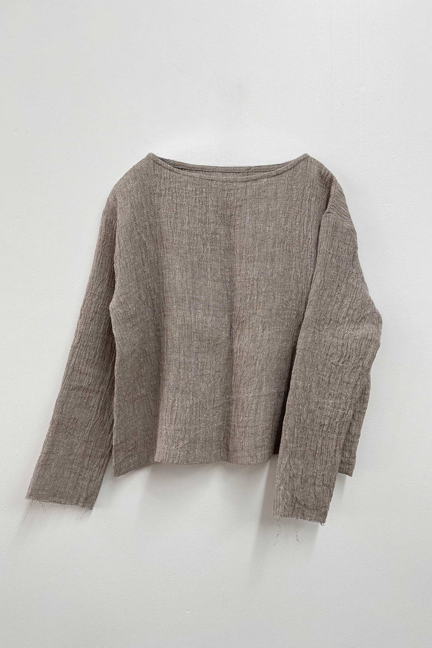 CREW NECK LONG SLEEVE / ASH
