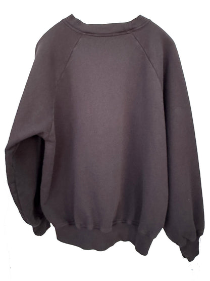 COTTON CASHMERE RAGLAN SWEATSHIRT / BLACK