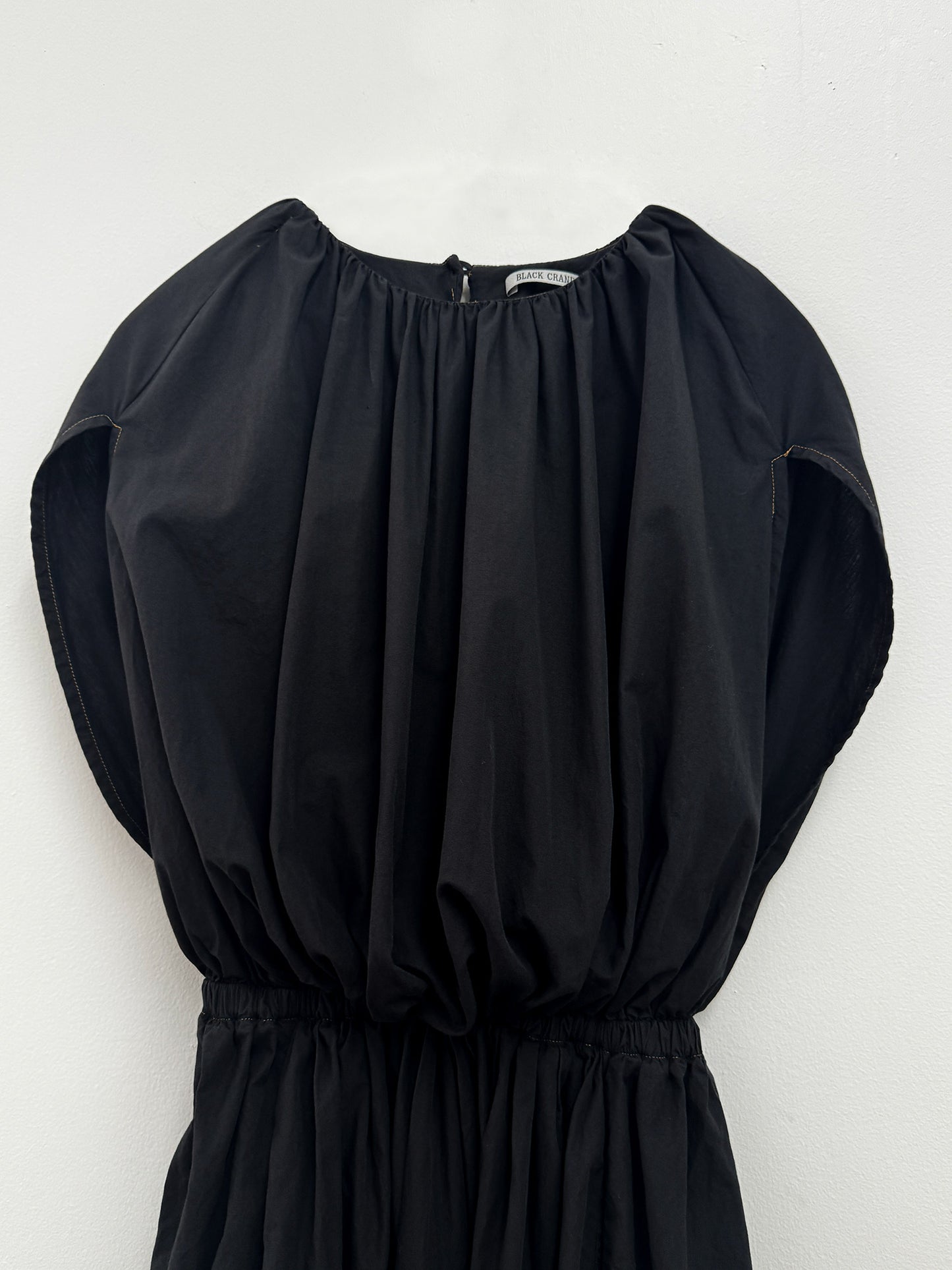 SHELL DRESS / BLACK / OCP-SHD10 (CONTRASTED STITCHES)