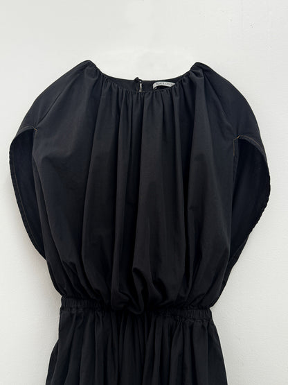 SHELL DRESS / BLACK / OCP-SHD10 (CONTRASTED STITCHES)