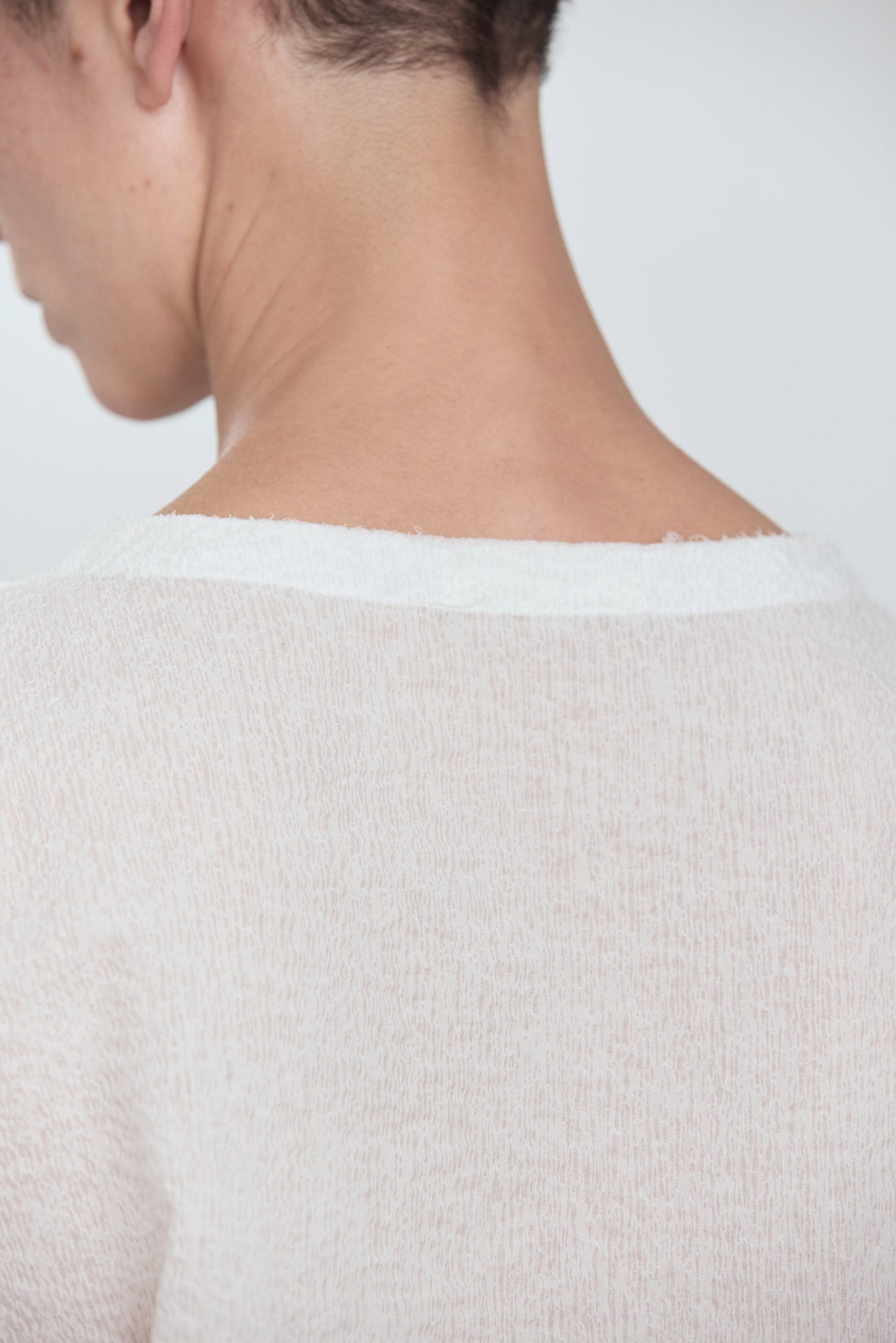NO SLEEVE DRESS / WHITE