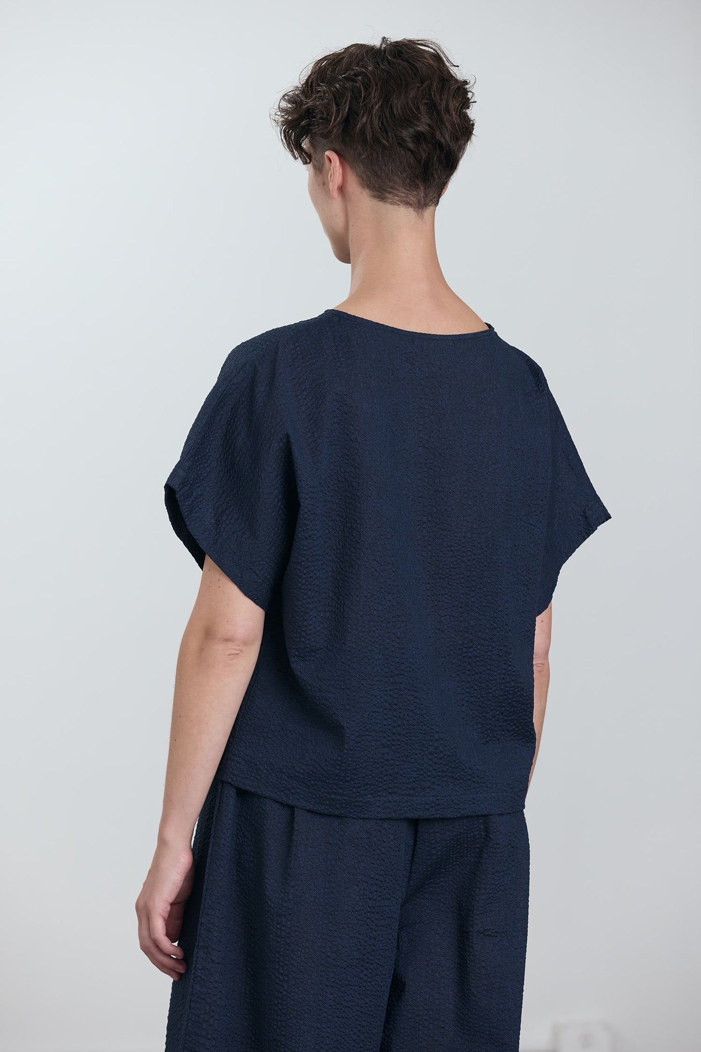BOXED TOP / NAVY