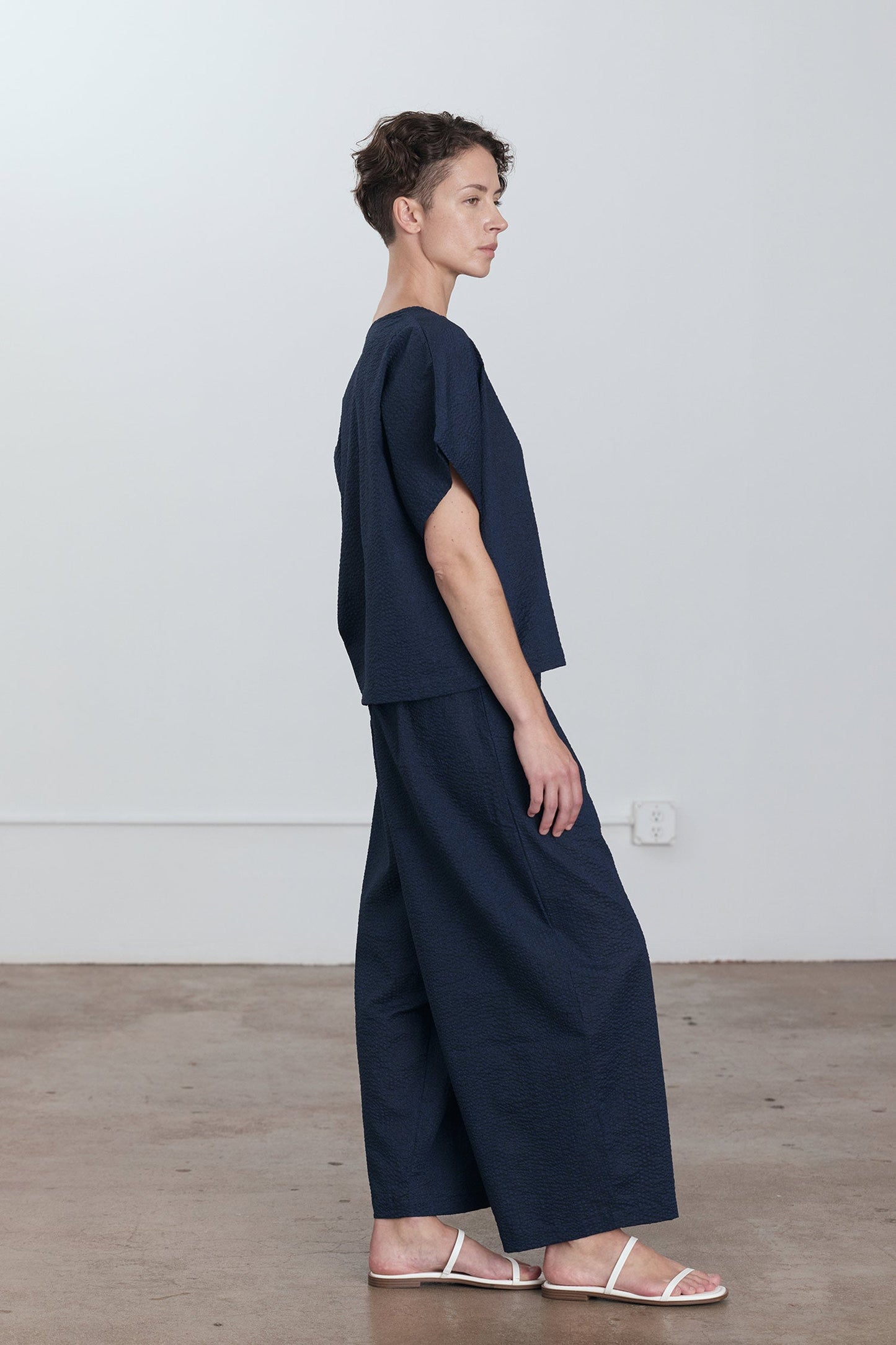 BOXED TOP / NAVY