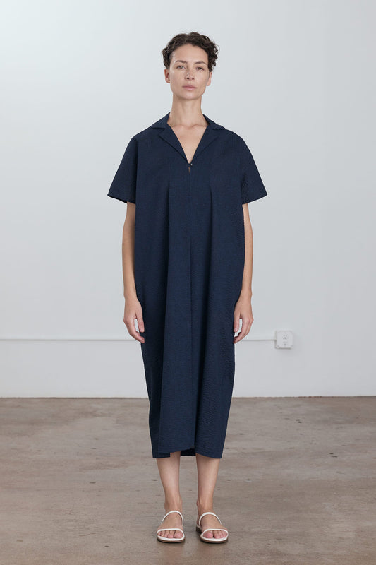 chinese dress ladies pleated cocoon dress main image 0