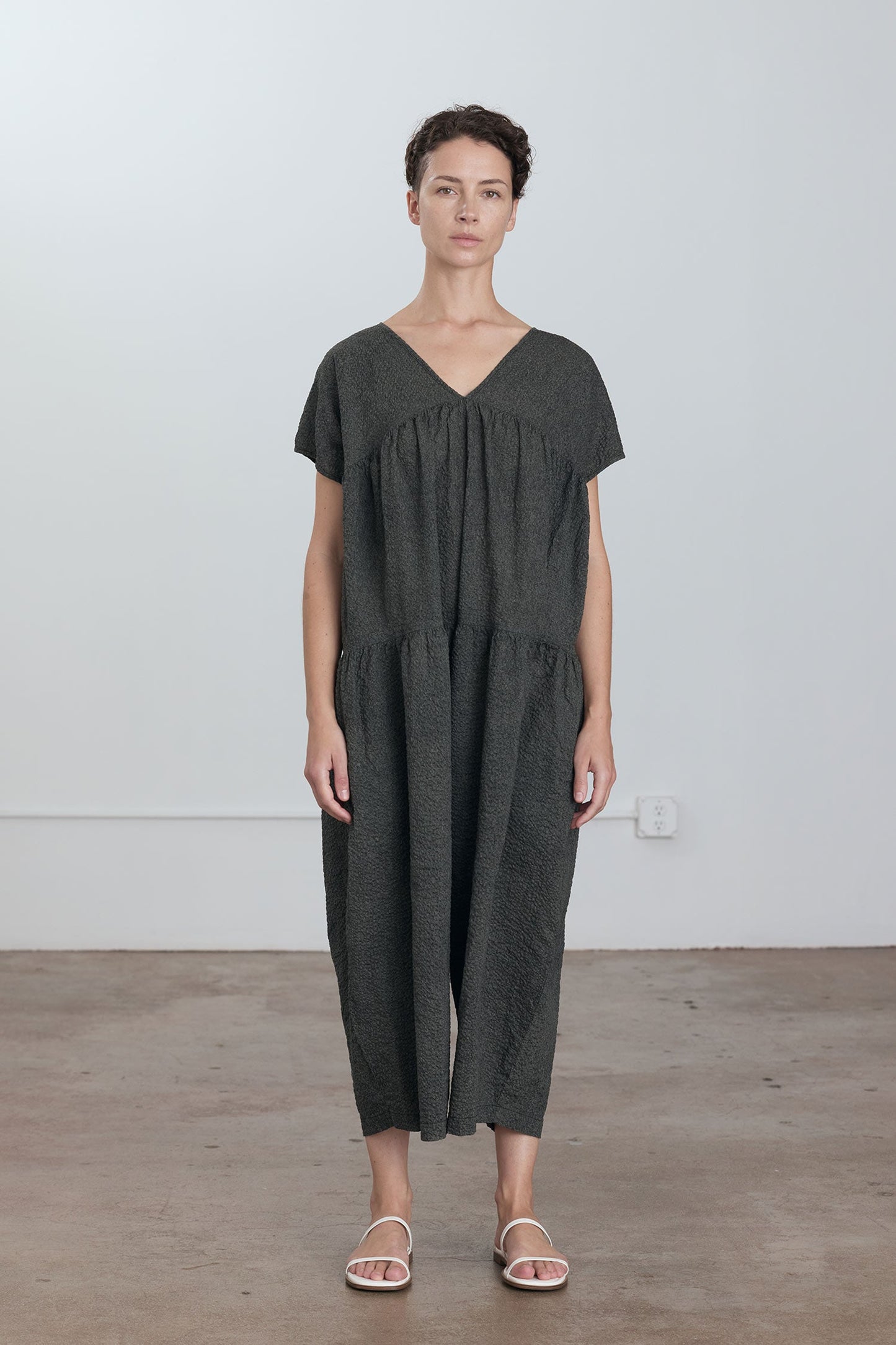 PUFF JUMPSUITS / STEEL