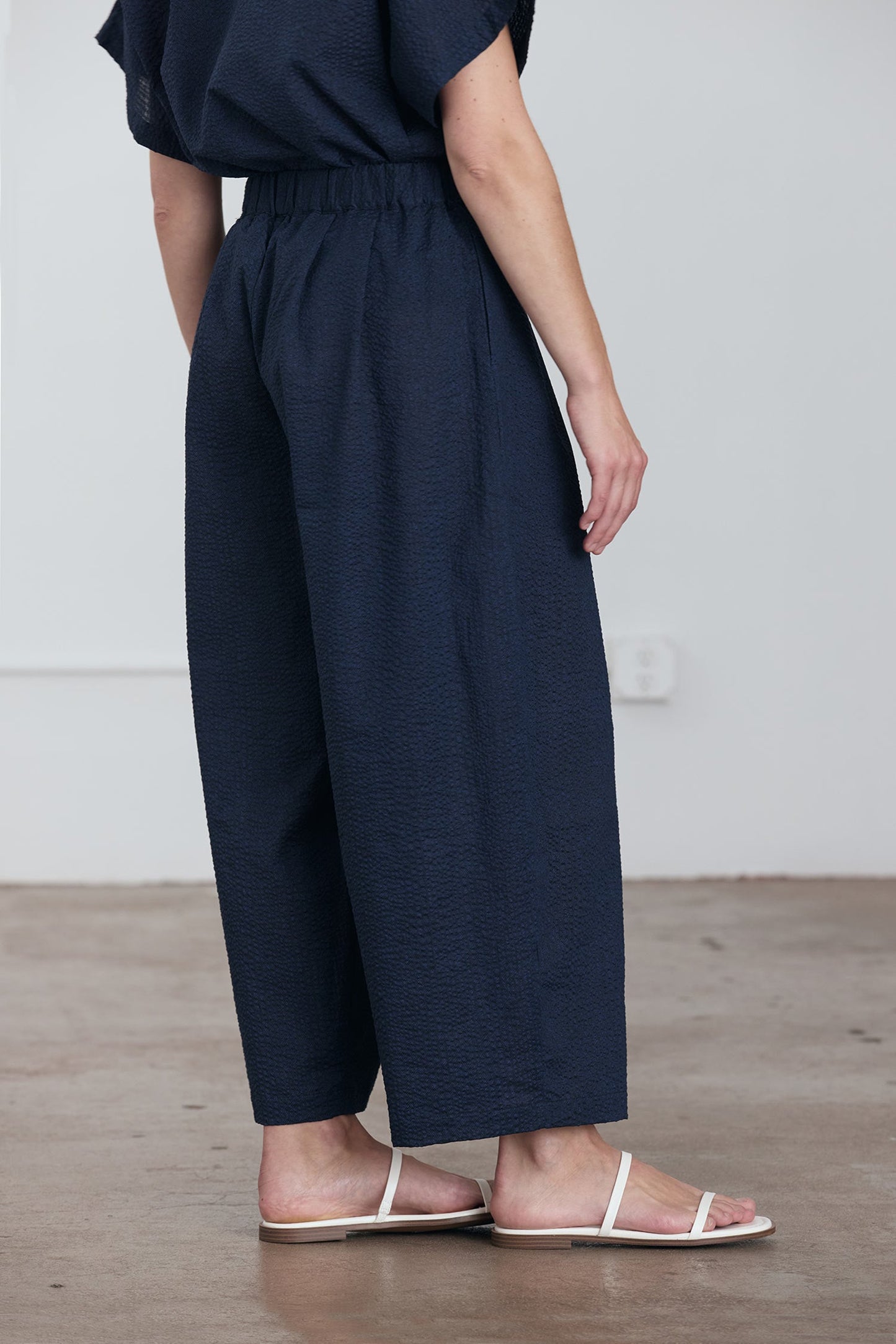 WIDE PANTS / NAVY