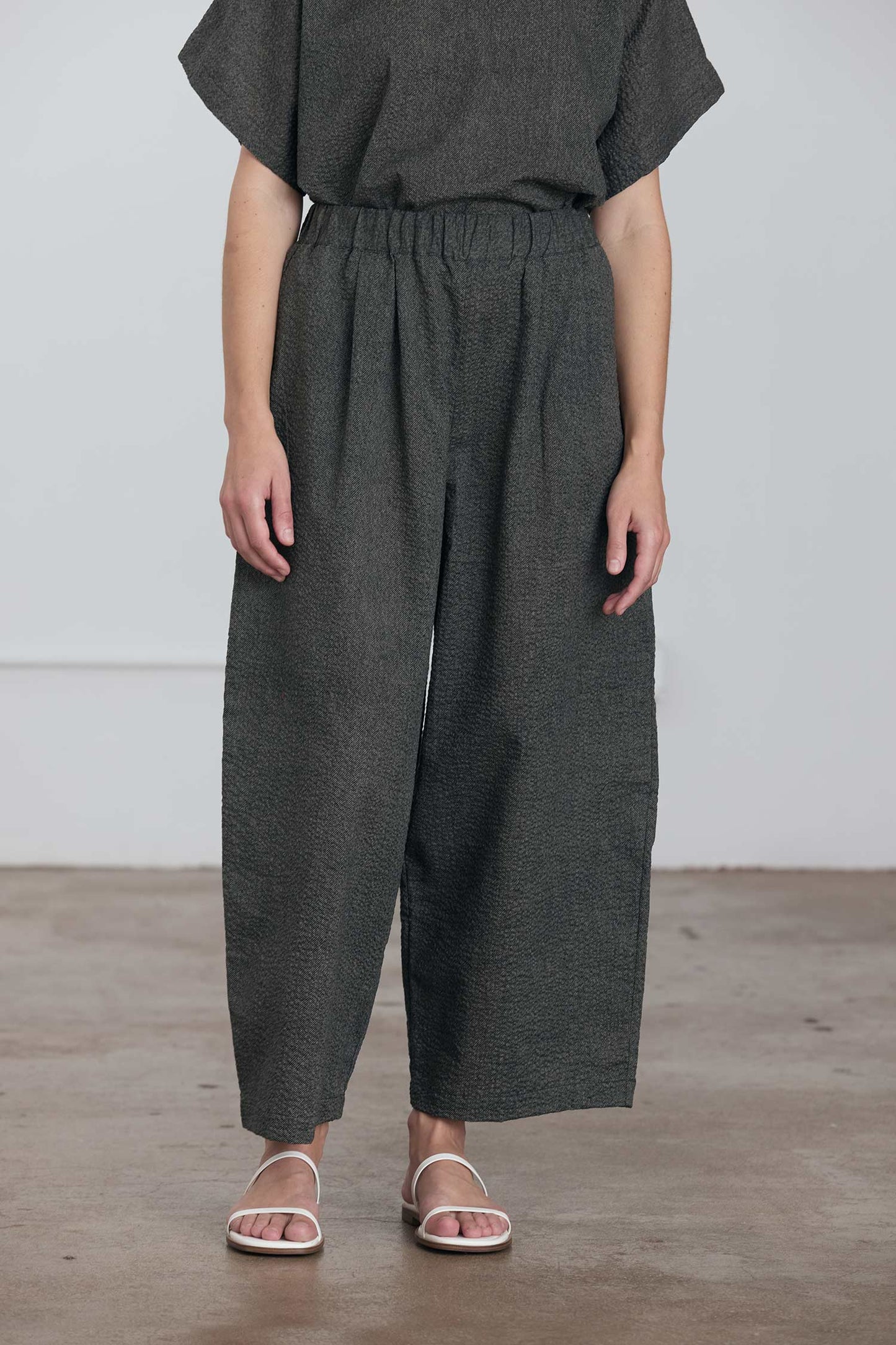 WIDE PANTS / STEEL