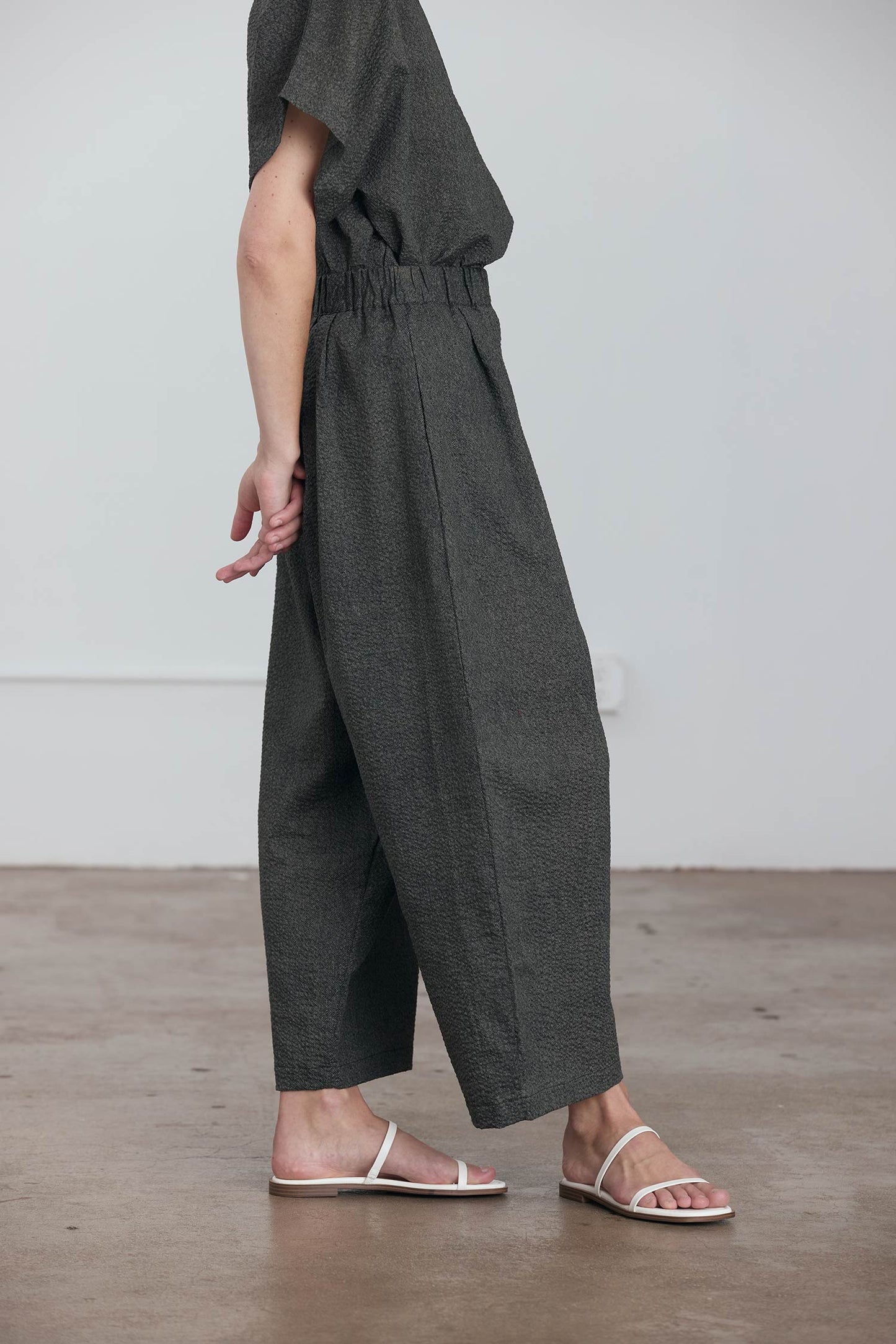 WIDE PANTS / STEEL