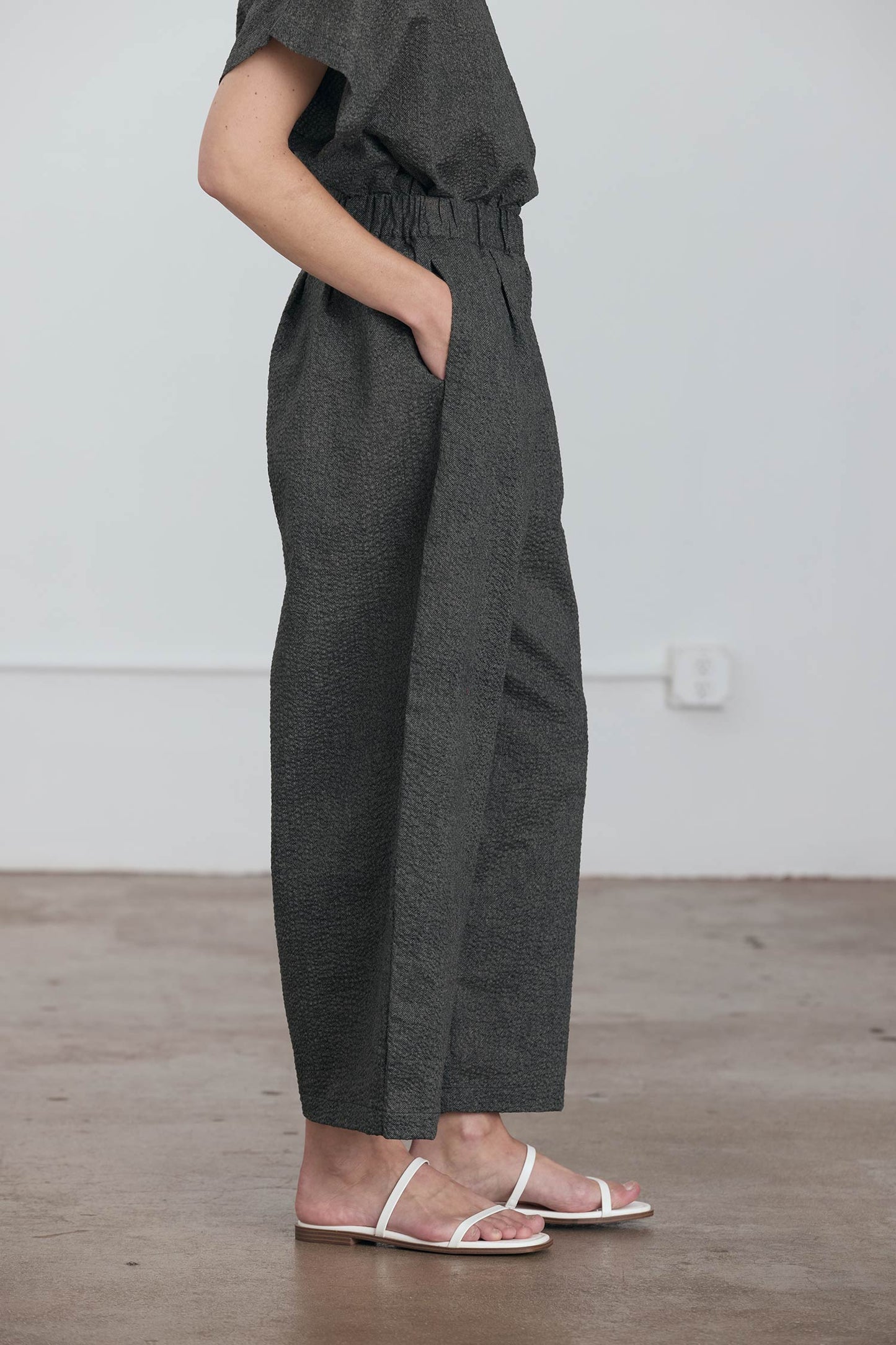 WIDE PANTS / STEEL