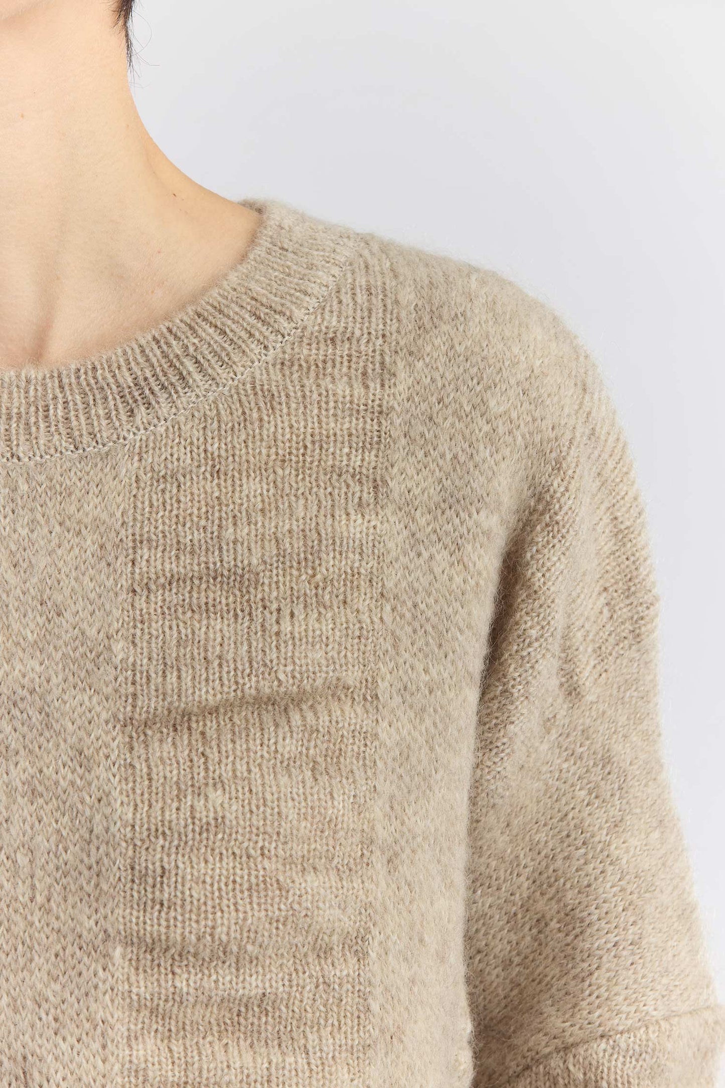 WATERFALL OVERSIZED SWEATER / NATURAL