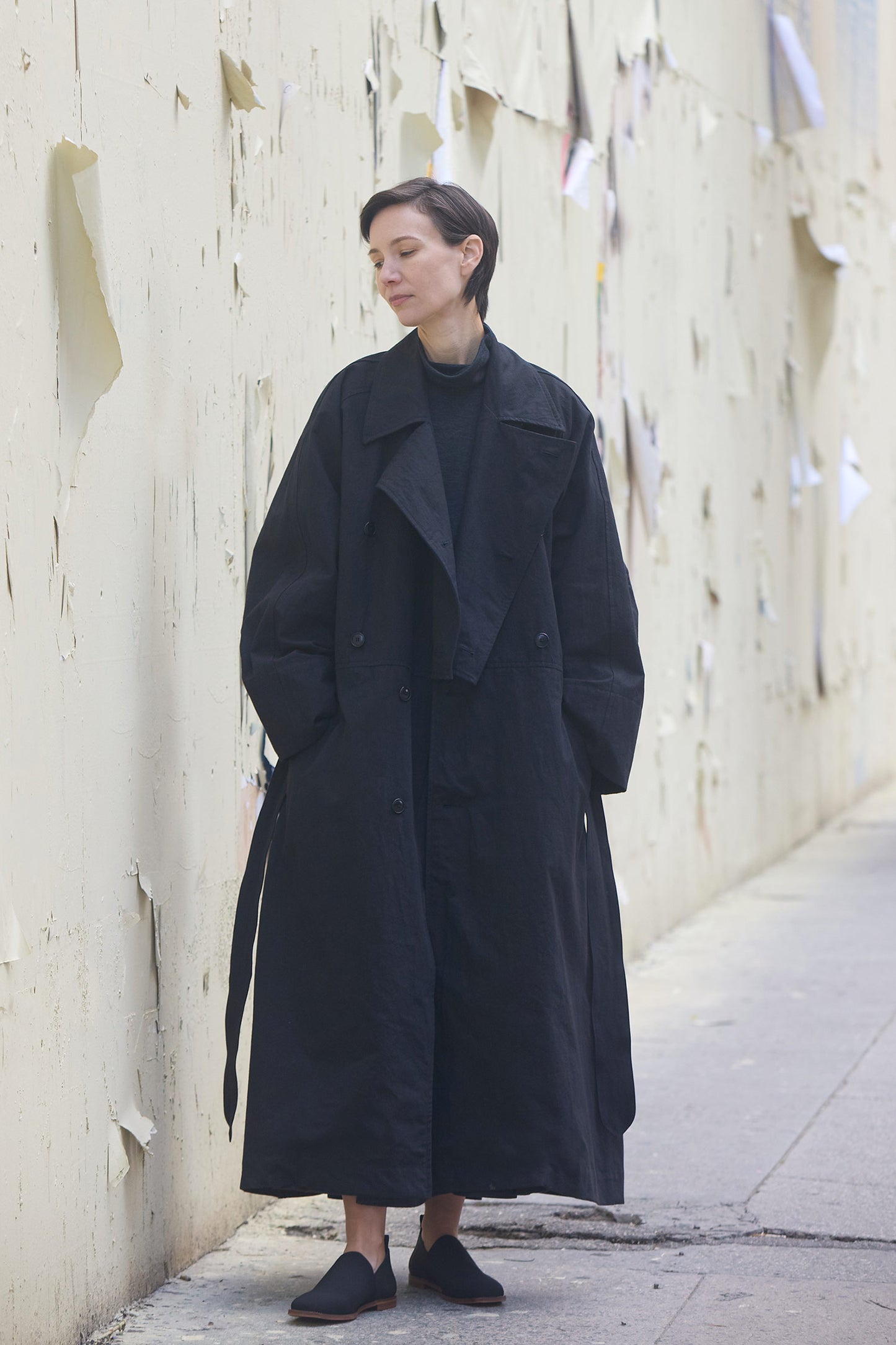 LONG COAT / BLACK