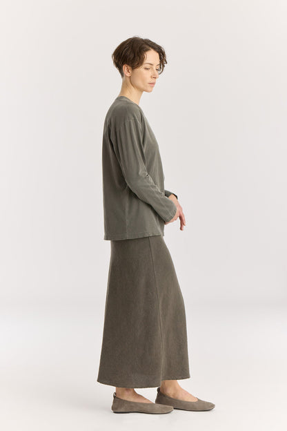 Regular Long Sleeve Tee / Slate
Basic crew neck
Regular silhouette
Soft fabric
100% Organic cotton jersey
Cold machine or hand wash, tumble dry low or dry flat, no bleach
Style Number: OC-RST25
Regular fit
Made in USA