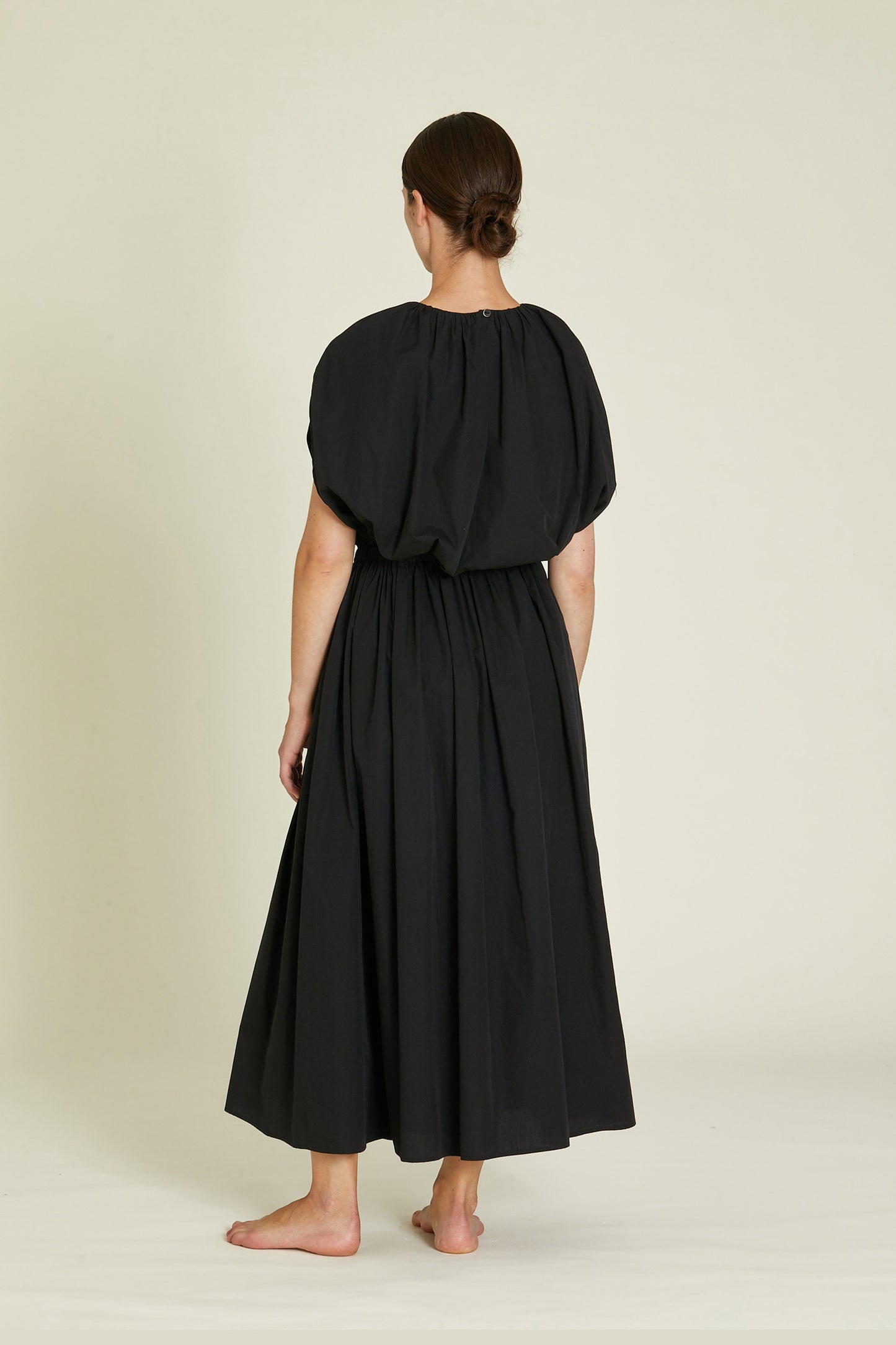 SHELL DRESS / BLACK / OCP-SHD10 (CONTRASTED STITCHES)