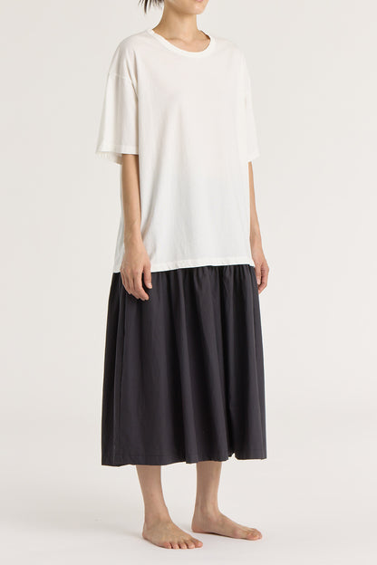 LOOSE SHORT SLEEVE TEE / WHITE