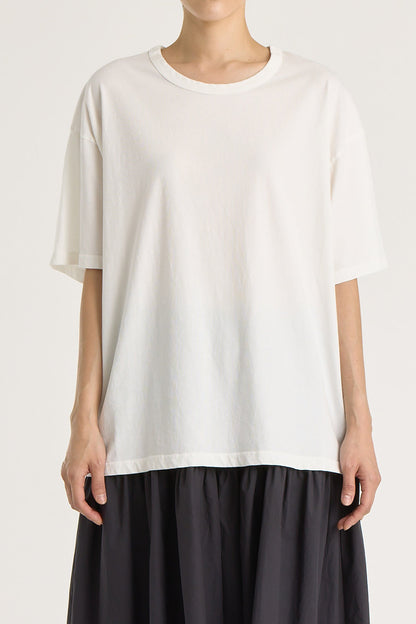 LOOSE SHORT SLEEVE TEE / WHITE