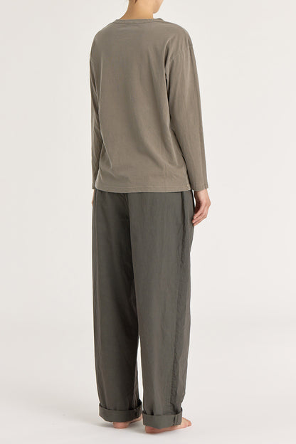 LONG SLEEVE TEE / MUD