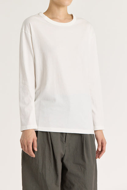 LONG SLEEVE TEE / WHITE