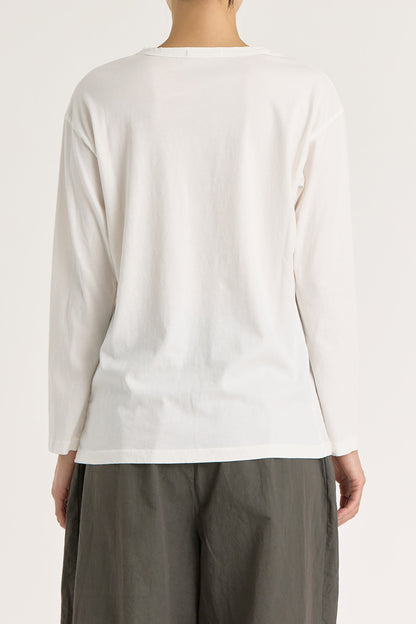 LONG SLEEVE TEE / WHITE