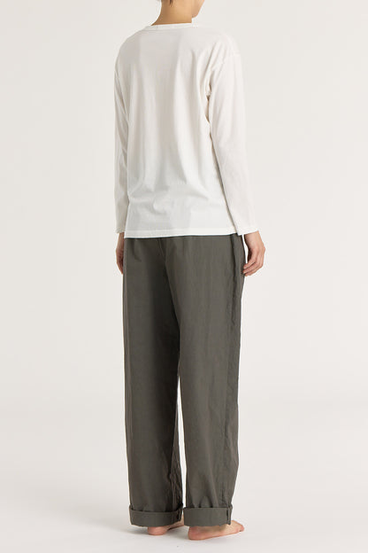 LONG SLEEVE TEE / WHITE