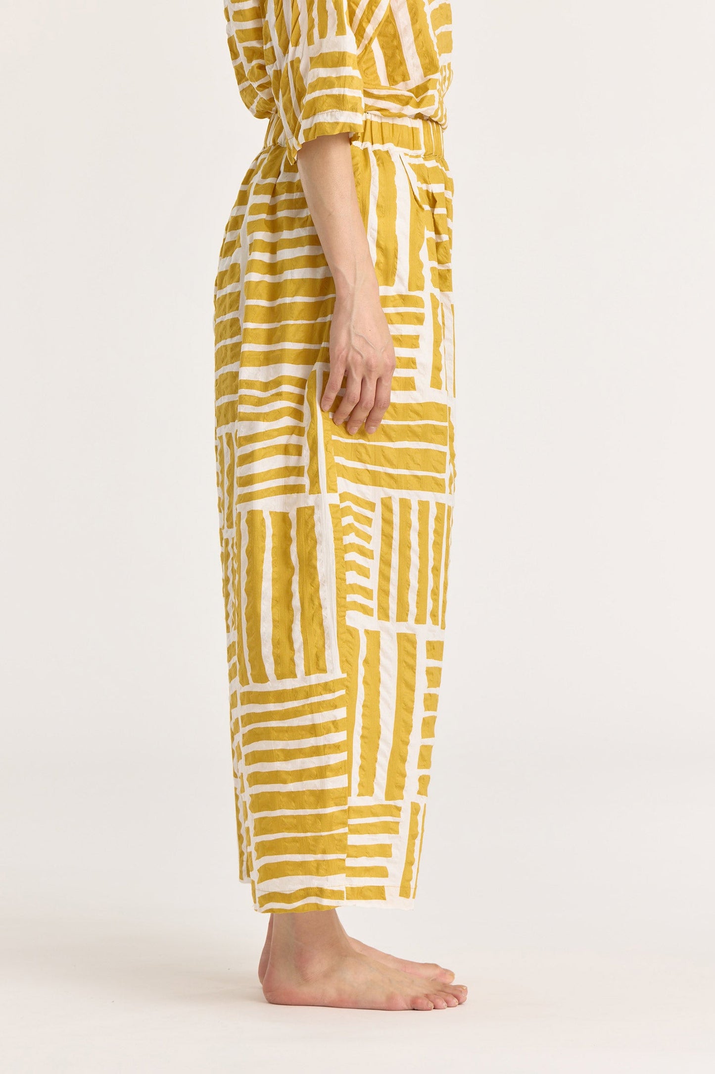 WIDE PANTS / PRINT GOLD