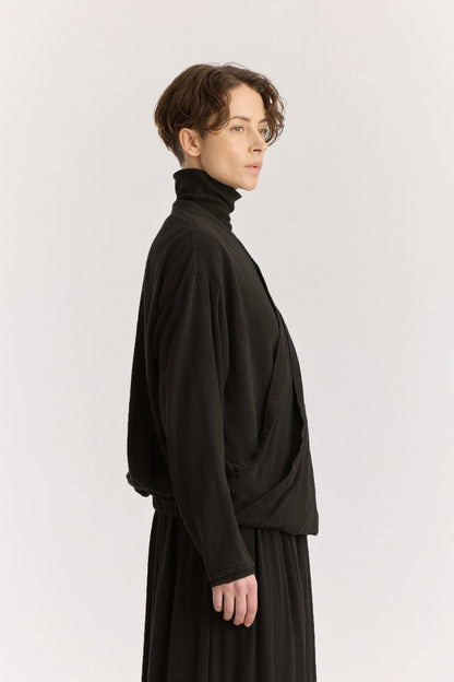 DRAPY SHIRTS / BLACK / RC-DPS01