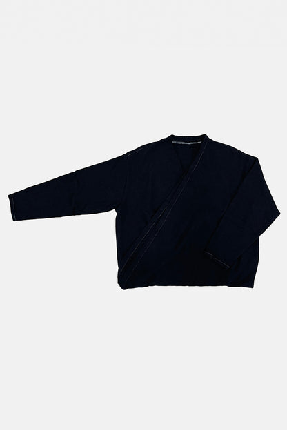 DRAPY SHIRTS / BLACK / RC-DPS01 (CONTRASTED STITCHES)