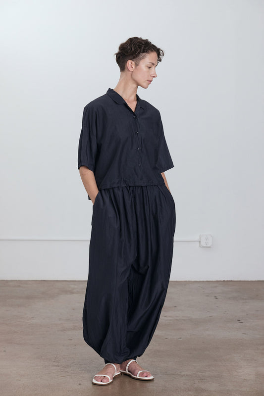 CROPPED SHIRTS / FADED BLACK